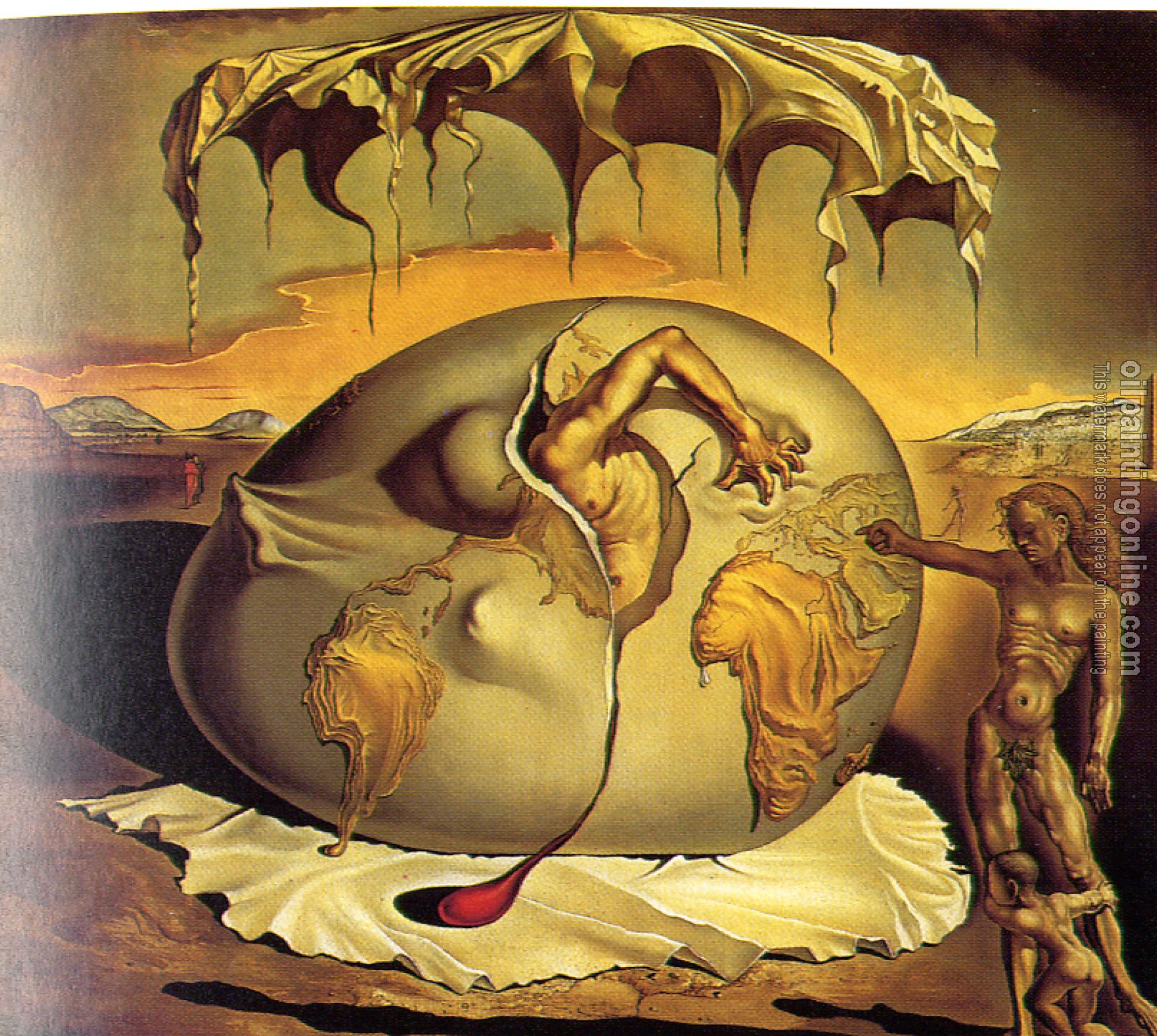 Dali, Salvador - Geopolitical Child Watching the Birth of the New Man